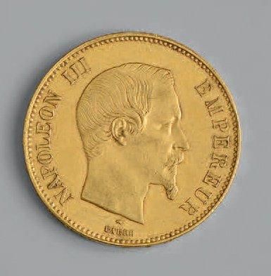 null NAPOLÉON III (1852-1870). 100 Francs tête nue. Paris. 1856. (G. 1135). Or. Très...
