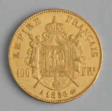 null NAPOLÉON III (1852-1870). 100 Francs tête nue. Paris. 1856. (G. 1135). Or. Très...