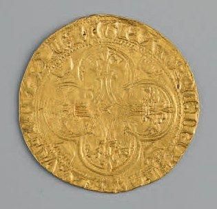 null CHARLES VI (1380-1422). Écu d'or à la couronne. 2ème ém. (Dy. 369A, L. 378)....