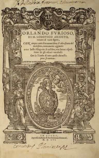 Ariosto, Ludovico Orlando Furioso ornato di varie figure, con cinque canti d'un nuovo...