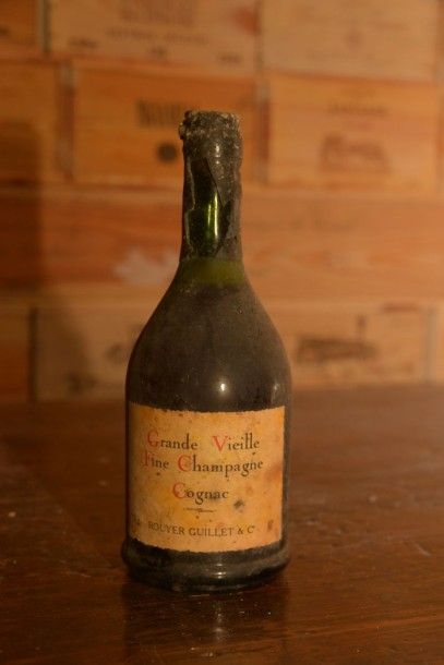 null 1 Bouteille Grande Vieille Fine Champagne Cognac Rouyer-Guillet & Cie, étiquette...