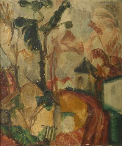 André FAVORY (1888-1937) Paysage Huile sur toile, signée en haut à droite. 55,5 x...