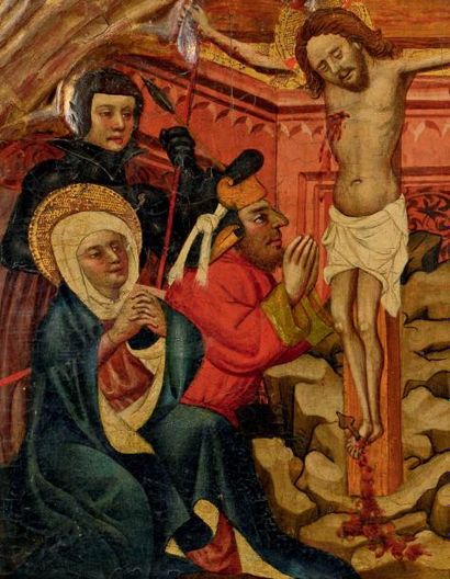 Jaume FERRER I (Actif à Lérida dans le deuxième quart du XVe siècle) Crucifixion...