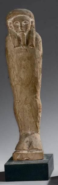  Ptah Sokar Osiris portant la barbe postiche. Bois, les plumes manquantes. Égypte,...