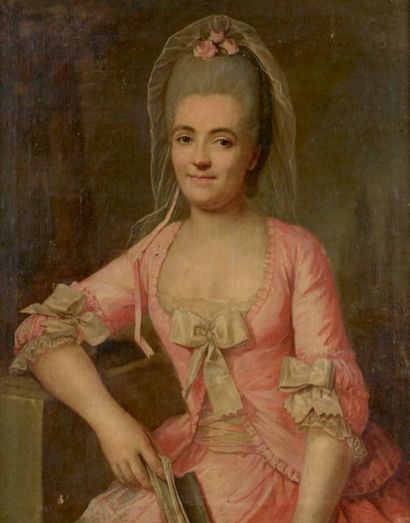 Ecole Française du XVIIIème siècle Portrait de Marie Françoise de Vèse de Comboumont,...
