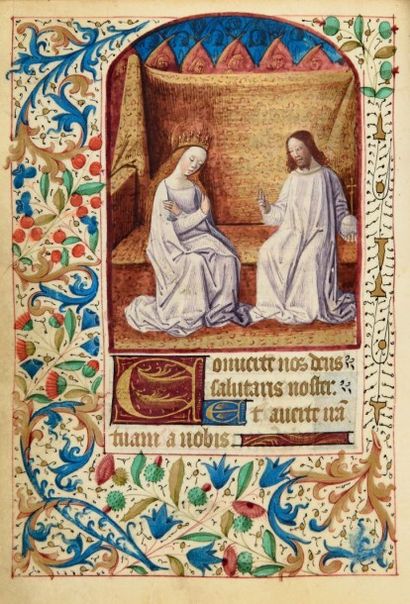 null LIVRE D'HEURES À L'USAGE DE BOURGES (vers 1480) enluminé par Jean Colombe Manuscrit...