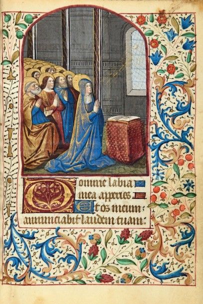 null LIVRE D'HEURES À L'USAGE DE BOURGES (vers 1480) enluminé par Jean Colombe Manuscrit...