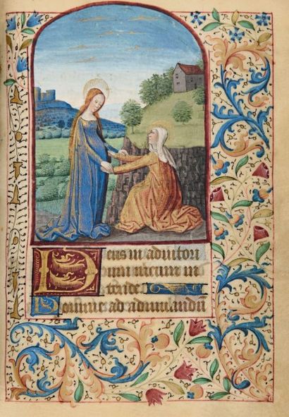 LIVRE D'HEURES À L'USAGE DE BOURGES (vers 1480) enluminé par Jean Colombe Manuscrit...