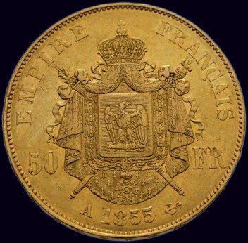 null Napoléon III (18531870) 50 francs 1855 Paris G.1111 TTB