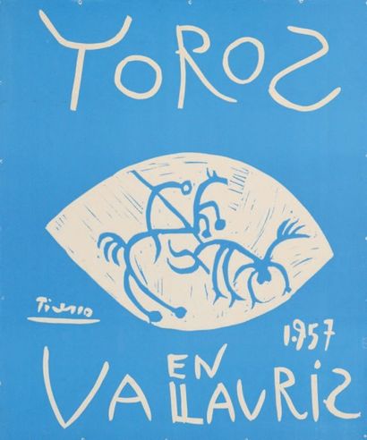 Pablo Picasso (1881-1973) Toros en Vallauris 1957. 1957. Linoléum. 645 x 537. [771...