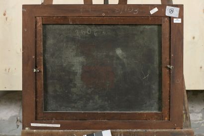Ecole Flamande vers 1630 
Mercure et Argus
Cuivre.
54 x 69,5 cm