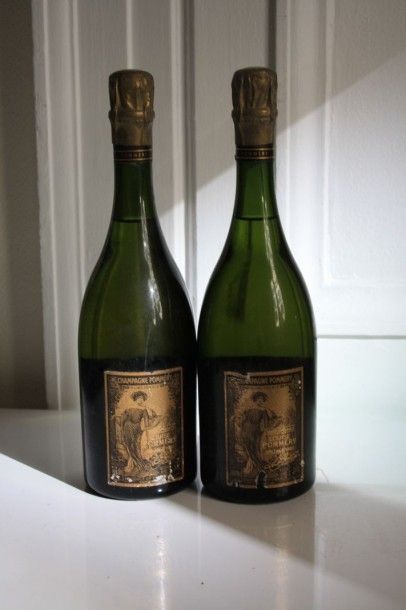 2 Bouteilles Champagne Pommery Cuvée Louise...