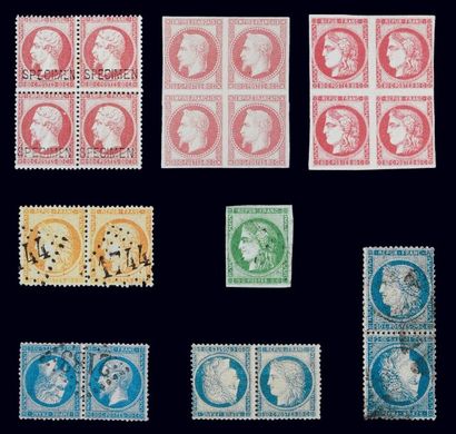 null FRANCE Émissions 1852/1900: Très bel ensemble de timbres neufs et oblitérés.
De...