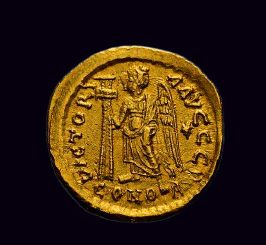 null Anastase (491-518)
Solidus (4,50 g). Constantinople, officine S. (?)
A/ Buste...