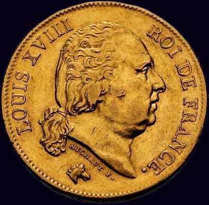 Louis XVIII (1815-1824).
40 francs 1818 ...