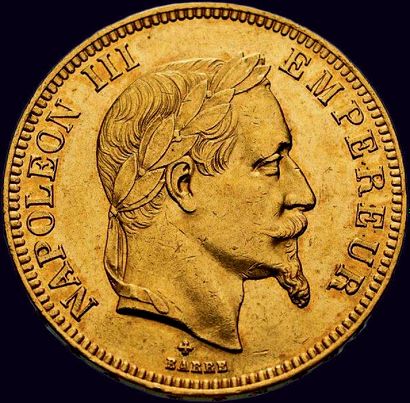 100 Francs tête laurée 1862 Strasbourg.
TTB...