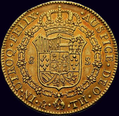 null Charles IV (1788-1808).
8 escudos 1805 Mexico.
TTB