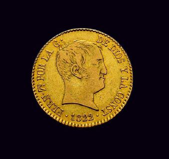 Ferdinand VII (1808-1833).
80 reales 1822...