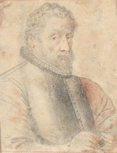 École Flamande du XVIIe siècle Portrait du peintre Martin de Vos
Plume et encre noire,...