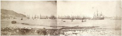 Paul-Émile Miot Vue panoramique de la baie de Saint-Pierre, vers 1857.
Panorama formé...
