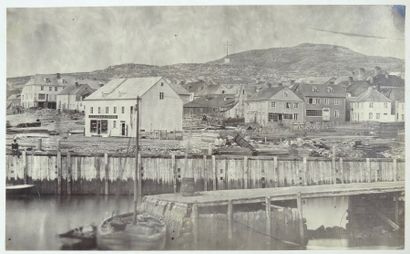 Paul-Émile Miot Deux vues de Saint-Pierre et Miquelon, 1857.
Épreuves albuminées,...