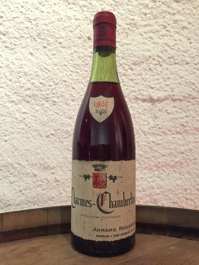 null 1 bouteille Charmes Chambertin 1957 Armand Rousseau,

niveau : 4 cm sous le...