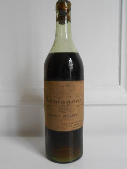 null 1 bouteille Armagnac Grande réserve 1878 A&R Barrière Frères (niveau : 6,2 ...