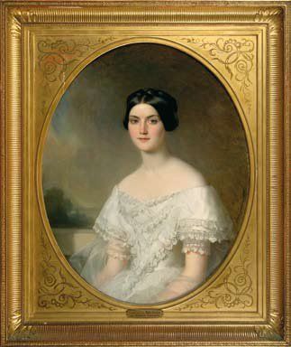 Charles GOMIEN (1811-1876). Portrait de la Comtesse de Burges. née Rohan-Chabot....
