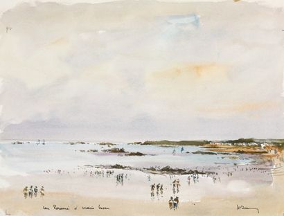 null Henri DAVY (1913-1988) : 2 aquarelles

-"Vers Paramé à marée basse"

Aquarelle...
