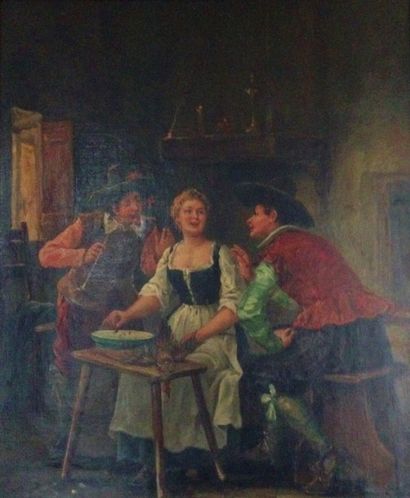 null Georges CHABRIER (XIXème siècle)

Scène de taverne

Huile sur toile, signée...