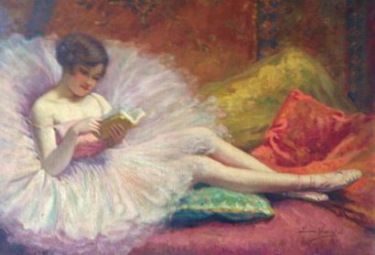 null Louise-Amélie LANDRE (1852 - ?)

Danseuse au tutu

Huile sur toile, signée en...