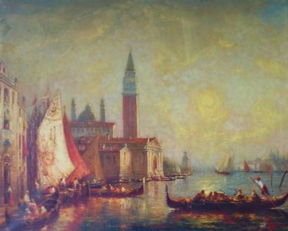 null François MAURY (1851-1933)

Venise

Huile sur toile signée en bas à droite.

98...