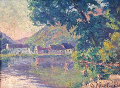 null Eugène COLIGNON (1876 - 1961)

Deux vues des bords de Seine.

Deux huiles sur...