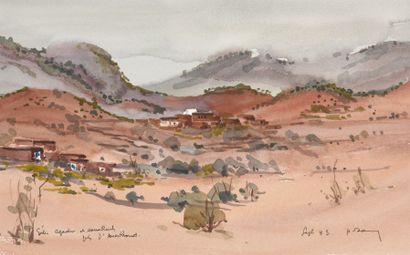 null Henri DAVY (1913-1988)

"Entre Agadir et Marrakech près d'Amskroud"

Aquarelle...