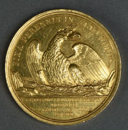 null Médaille en or émise en 1804 (An XIII) à l'occasion des fêtes du couronnement.
Avers:...