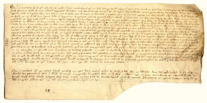 null CHARTES du XIIIe siècle. Ensemble de 7 chartes. De 1222 à 1287; formats in-folio,...