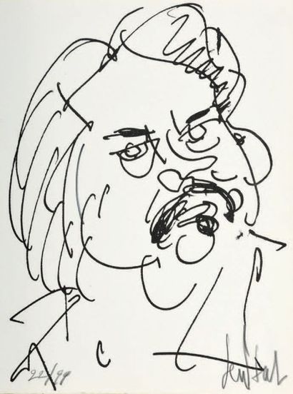 GEN PAUL (1895-1975) 
Honoré de Balzac, c. 1960/1970
Lithographie originale signée...