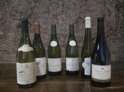 null 6 bouteilles :

-2 bouteilles Pouligny Montrachet 2006 Philippe Bouchard, étiquettes...