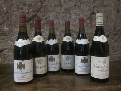 null 6 bouteilles :

-1 bouteille Vosne-Romanée, Pothier-Tavernier 1985

-1 bouteille...