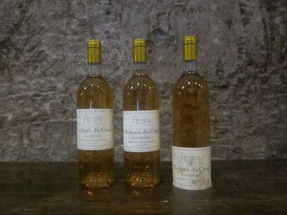 null 3 bouteilles Loupiac, Château du Cros, 1988.

1 étiquette décollée.