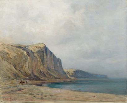 Georges RICARD-CORDINGLEY (1873-1939) Falaises en bord de mer
Huile sur toile signée...