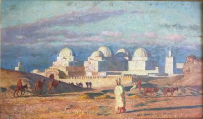 null Gabriel Charles DENEUX (Paris 1856-1926)

"La Mosquée des sables à Kairouan"

Panneau

24...