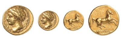 null SYRACUSE, Époque de Dionysos (405-380 av. J.C.). Pièce d'or de 50 litrae. OEuvre...
