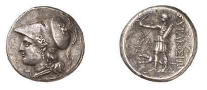 null SYRACUSE, Démocratie (214-212 av. J.C.). Pièce d'argent de 12 litrae. 9,94 g....