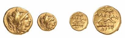 null ROYAUME. ALEXANDRE LE GRAND (336-323 av. J.C.). Quart de statère d'or frappé...