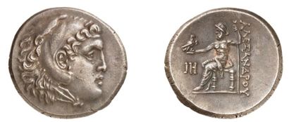 null ROYAUME. ALEXANDRE LE GRAND (336-323 av. J.C.). Tétradrachme d'argent posthume...