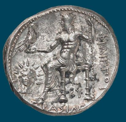 null ROYAUME. PHILIPPE III ARRHIDEE (323-316 av. J.C.). Tétradrachme d'argent frappé...