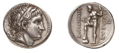 null ROYAUME. DEMETRIUS POLIORCETE (294-288 av. J.C.). Tétradrachme d'argent frappé...