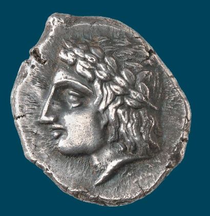 null DAMASTION (IVème siècle av. J.C.) Tétradrachme d'argent. 13,81 g. Tête laurée...