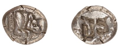 null LYCIE (480-450 av. J.C.). Statère archaïque en argent. 9,83 g. Protomé de sanglier...
